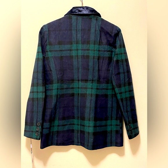 NWT Avec Les Filles Tartan Peacoat - Picture 5 of 5